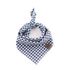 Navy Gingham Bandana