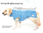 Lill's Dog Drying Coat "Stone Grey" - Puppylicious Boutique Dog Bandanas